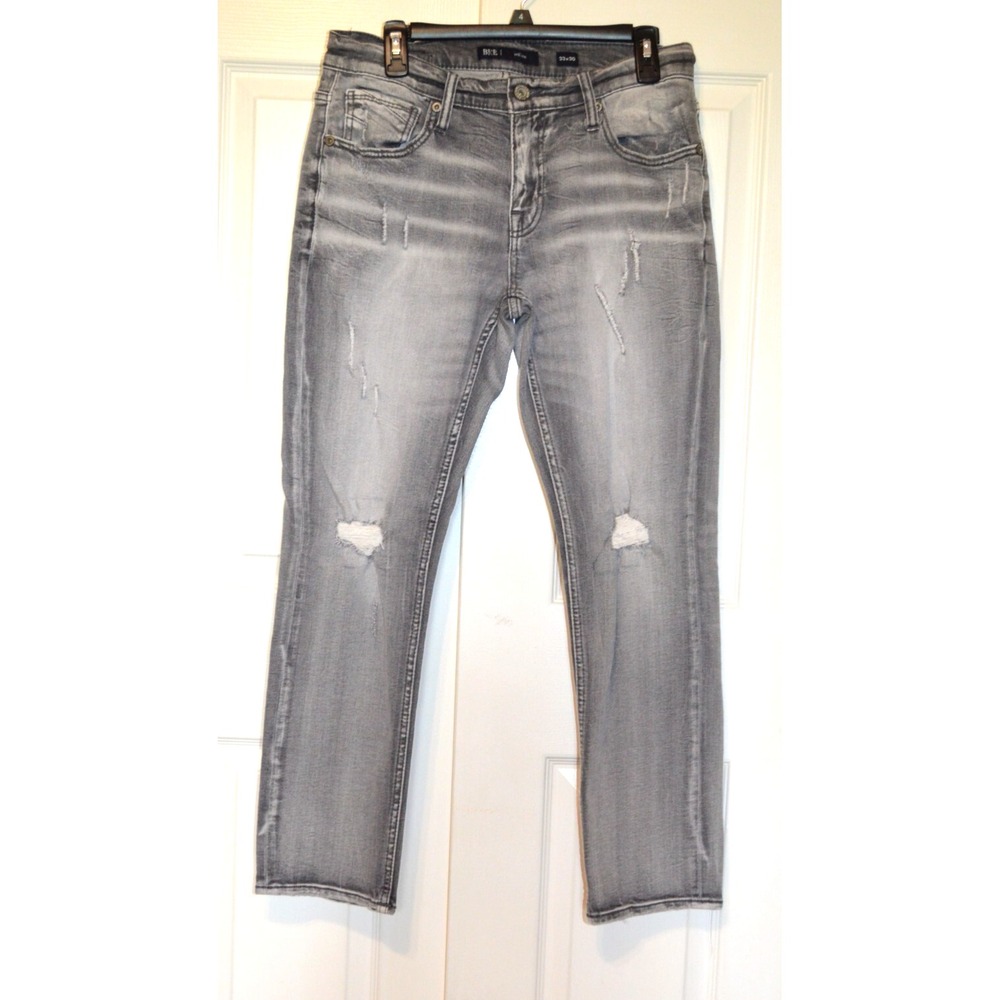 BKE Mason Jeans Mens 33x30 INSEAM 28.5" Light Wash Cotton Blend